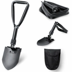 ANTEVIA MATÉRIAUX ANTEVIA - Mini Pelle Pliable Et Portable Multifonctionnelle | Camping Plage Jardinage Voiture Randonnée | Couleur : Noir (Skabix) - Skabix