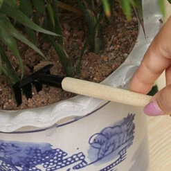 JUNJUN-Ensemble De Jardin Râteau Pointe Pelle Outil De Jardinage Trois Pièces Mini Plante Succulente Desserrage Fleur Pelle -Outil de travail du sol Soldes 63801070 3