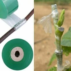 SINCèREETALI Pièces Bande De Greffage Pépinière Bande Étirable De Greffage Bande De Film Bande Adhésive Bande Étirable Bande De Barrière D'Humidité Pour La Réparation De Plantes De Greffe 3cm * 100m, Vert -Outil de travail du sol Soldes 63818732 4