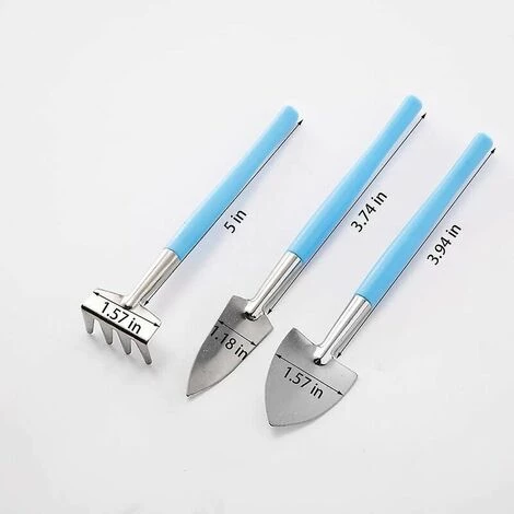 SINCèREETALI Ensemble Mini Outils De Jardinage, 6 Pcs/Set Mini Outil De Jardinage - Mini Râteau, Truelle Et Pelle Pour Pot De Fleurs, Succulentes, Plants, Bonsaï Et Plantation 4 SINCèREETALI Ensemble Mini Outils De Jardinage, 6 Pcs/Set Mini Outil De Jardinage - Mini Râteau, Truelle Et Pelle Pour Pot De Fleurs, Succulentes, Plants, Bonsaï Et Plantation – Image 2
