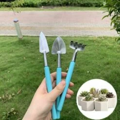 SINCèREETALI Ensemble Mini Outils De Jardinage, 6 Pcs/Set Mini Outil De Jardinage - Mini Râteau, Truelle Et Pelle Pour Pot De Fleurs, Succulentes, Plants, Bonsaï Et Plantation 9 SINCèREETALI Ensemble Mini Outils De Jardinage, 6 Pcs/Set Mini Outil De Jardinage - Mini Râteau, Truelle Et Pelle Pour Pot De Fleurs, Succulentes, Plants, Bonsaï Et Plantation -Outil de travail du sol Soldes 63819669 3