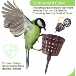 MEZHENG 100pcs Portable Bonsai Outil Fertilizer Cover Plastic Dome Box Fertilizer Paniers Pour Agricultural Garden Planting 11 MEZHENG 100pcs Portable Bonsai Outil Fertilizer Cover Plastic Dome Box Fertilizer Paniers Pour Agricultural Garden Planting -Outil de travail du sol Soldes 63891468 5