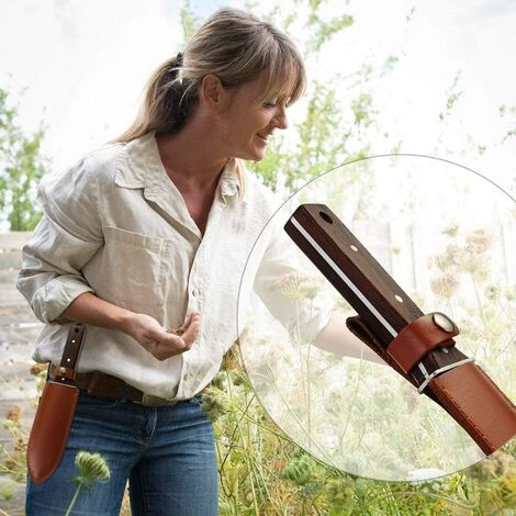 MEZHENG Couteau De Jardin En Acier Inoxydable Pour Travaux De Jardinage Jaune 6 MEZHENG Couteau De Jardin En Acier Inoxydable Pour Travaux De Jardinage Jaune – Image 4