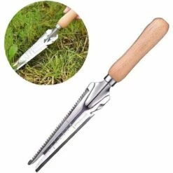 MEZHENG Outils Manuel Désherbeuses Outils De Jardin En Acier Inoxydable Désherbage Extracteur Herbe Jardin Creuser Désherbage -Outil de travail du sol Soldes 64119688 5
