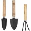 MEZHENG Pelle De Jardin Ensemble D'outils De Jardinage Et De Pelle 3Pcs Mini Outils De Jardinage Pour Plantes Ensemble Pelle Griffe Râteau Pelle Fleurs Outils De Plantation Rempotage -Outil de travail du sol Soldes 64119695 1