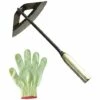 MONLY Houe Creuse Tout Acier Trempé Tenue à La Main, Outil De Sol De Desserrage De Jardinage Portable - Accessoires D'agriculture De Jardin De Râteau De Désherbage Domestique (Largeur 16 Cm /Longue 30 Cm) -Outil de travail du sol Soldes 64458079 1
