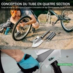 MONLY Pelle De Camping Pliante Pelle Militaire Multifonctionnelle De Type Hache De 40 Po, Pelle De Survie 30 En 1 Avec Manche Allongé -Outil de travail du sol Soldes 64459866 2