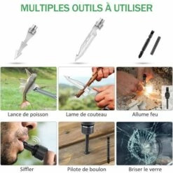 MONLY Pelle De Camping Pliante Pelle Militaire Multifonctionnelle De Type Hache De 40 Po, Pelle De Survie 30 En 1 Avec Manche Allongé -Outil de travail du sol Soldes 64459866 3