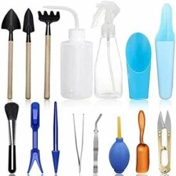 MONLY 15PCS Outils De Plantation,Kit D'outils De Transplantation Succulente, Mini Jardin Plantation D'outils