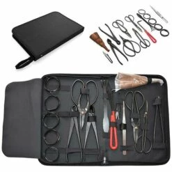 Ensemble D'outils Pour Bonsaï De Jardin 16 Pièces En Acier Au Carbone Avec étui En Nylon THSINDE -Outil de travail du sol Soldes 64464218 4