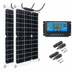 600w Panneau Solaire 18v Cellules Solaires Kit De Panneau Solaire Contrôleur 60athsinde
