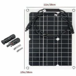 600w Panneau Solaire 18v Cellules Solaires Kit De Panneau Solaire Contrôleur 60athsinde -Outil de travail du sol Soldes 64465286 5