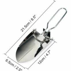 PREMIER Mini Pelle Pliante Bêche Portable En Acier Inoxydable Outil À Main Pour Camping Randonnée Jardinage Survie Aventure -Outil de travail du sol Soldes 64578723 3