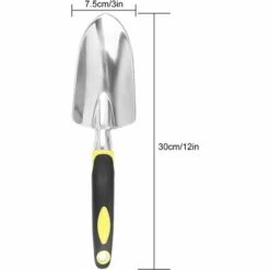 MONLY STARVA ST 3 Pièces Outils De Jardinage, Kit Jardinage Adulte, Ensemble De Jardinage En Aluminium Avec Poignée Ergonomique, Idéal Pour Désherber, Desserrer Le Sol, Transplanter, Greffage -Outil de travail du sol Soldes 64579301 4