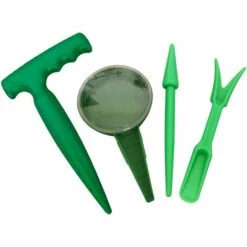 GrooFoo Outil Pour Semoir Outils De Transplantation Succulente Outils De Jardin De Semis De Graines Semeur De Graines Pour Set De Plantation De Multiplication - Semeur Planteuse Perforatrice Semis Vert GrooFoo