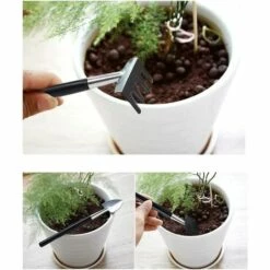 BAICCCF Kit Outils Du Jardinier Outils De Plantes Succulentes, Mini Outils De Transplantation De Main De Jardin Pour Plantes Succulentes, Ensemble Pour L'entretien Des Plantes De Jardin De Fées Miniatures D'intérieur (ensemble D'outils De 15 Pièces) - Multicolore -Outil de travail du sol Soldes 65263217 3