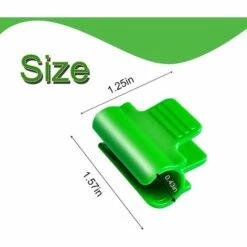 BAICCCF Kit Outils Du Jardinier Clips De Serrage Pour Serre - Clips De Tige De Filet D'ombrage De Film De Hangar, 40 Pinces De Film De Serre De 0,43 Pouce Pour Abris De Cadre De Plantes De Saison, Clips De Cerceau De Tunnel De Filet De Couverture De Rangée - Vert -Outil de travail du sol Soldes 65263336 5