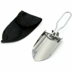 BDD Pelle De Camping Pliante Portable Pour Randonnée, Jardinage, Sac à Dos Avec Pochette De Transport