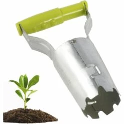 OSQI Outil De Planteur D'ampoules De Transplanteur Avec Marqueur De Profondeur Plantation D'ampoules De Jardin Sol Atomique Creusement/remplissage De Légumes