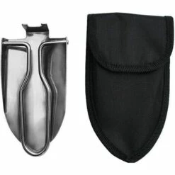 OSQI Pelle De Camping Pelle Pliante Mini Bêche Extérieur Jardin Truelle Pliante En Acier Inoxydable Portable Main Métal Antirouille Portable Pour Camping Argent -Outil de travail du sol Soldes 65503584 4