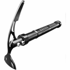 OSQI Pioche Multifonction Extérieure à Double Tête Petite Houe Outil Camping Pioche Hache à Main Outil 2.09x13.38 Pouces Faucille