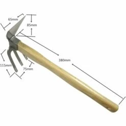 OSQI Outil De Désherbage à Double Tête De Houes De Jardin - Outils De Jardin Combinés à Dents De Cultivateur Avec Tête De Lame Et Fourches En Acier Inoxydable -Outil de travail du sol Soldes 65505309 3