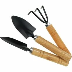 BAICCCF Outil De Plantation Et Culture Pièces Mini Ensemble D'outils De Jardin Pelles à Main De Jardin Truelles De Jardin En Fer Avec Poignée En Bois Antidérapante Caoutchoutée Ergonomique