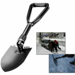 PREMIER Multifonction Militaire Pelle Pioche Pliante En Métal, Mini Survie Outil Pour Camping Randonnée Jardin Pelle -Outil de travail du sol Soldes 65678530 4