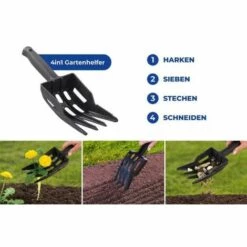 WENKO Sarcloir Mauvaises Herbes 4 En 1 - Gris - Anthracite -Outil de travail du sol Soldes 6580080 5