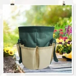 Sac De Jardin Pour Outils Jardinage D'outils Jardinage Avec Toile Oxford Imperméable Avec Chiffon - 6 Poches Peuvent Contenir Des Outils, Sac Rangement Polyvalent Résistant à L'usure,Yeurié -Outil de travail du sol Soldes 67256757 4