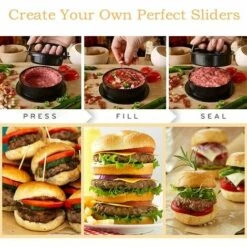 ENLENK Presse à Hamburger Presse à Hamburger 3 En 1 Presse à Hamburger Presse à Hamburger Presse à Hamburger Pour Des Galettes De Hamburger Ou Des Boulettes De Viande Parfaites Accessoires De Gril Robustes Presse à Hamburger Lavable Au Lave-vaisselle -Outil de travail du sol Soldes 67407577 3