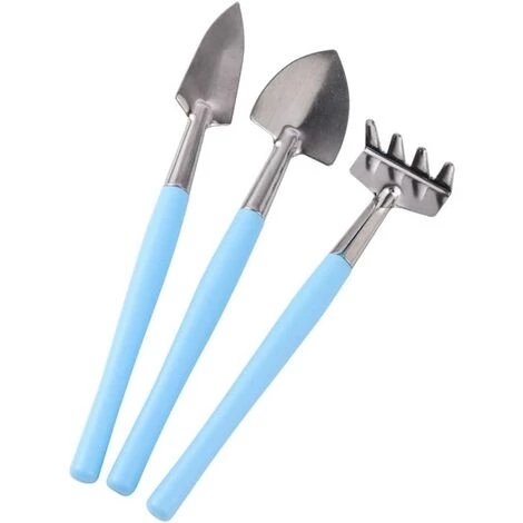FLYME Mini Kit De Plantation De Jardinage Râteau De Jardin Pelle Jardin Succulentes Transplantation Creuser Outil De Désherbage Outil De Plantation Succulente (bleu) 7 FLYME Mini Kit De Plantation De Jardinage Râteau De Jardin Pelle Jardin Succulentes Transplantation Creuser Outil De Désherbage Outil De Plantation Succulente (bleu) – Image 5