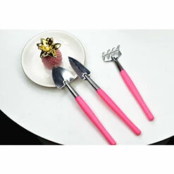 FLYME Mini Kit De Plantation De Jardinage Râteau De Jardin Pelle Cour Greffe Succulente Creuser Outil De Désherbage Outil De Plantation Succulente (rose) -Outil de travail du sol Soldes 67805694 3