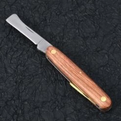 Manche En Palissandre Outils De Jardinage Greffe De Fruits Et Légumes Manche En Palissandre Double Couteau à Bourgeonner Outil De Greffe D'arbre HANBING -Outil de travail du sol Soldes 68324017 5