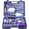 Cisea 10 Pièces Kit Outils Du Jardinier, Ensemble D'outils De Jardin, Poignée Ergonomique Truelle Râteau Désherbeur Sécateur Pulvérisateur, Outils à Main De Jardin Avec étui De Transport Cadeaux De Jardinage Pour Les Femmes -Outil de travail du sol Soldes 68583957 1