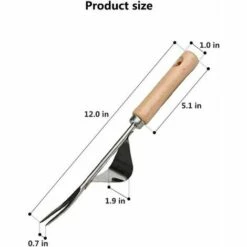 Cisea Kit Outils Du Jardinier, Outil De Jardinage De Qualité Supérieure Pour Désherber Votre Jardin, Acier Inoxydable Robuste,manche En Bois De Frêne Naturel Lisse Et Modèle Bosse En Cuir -Outil de travail du sol Soldes 68585210 3